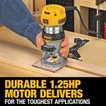 Dewalt Router, Fixed Base, Variable Speed (DWP611)1