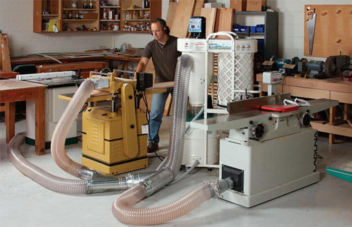 dust collection overview main - The Best Practices for Small Woodshop Dust - HandyMan.Guide - Small Woodshop Dust