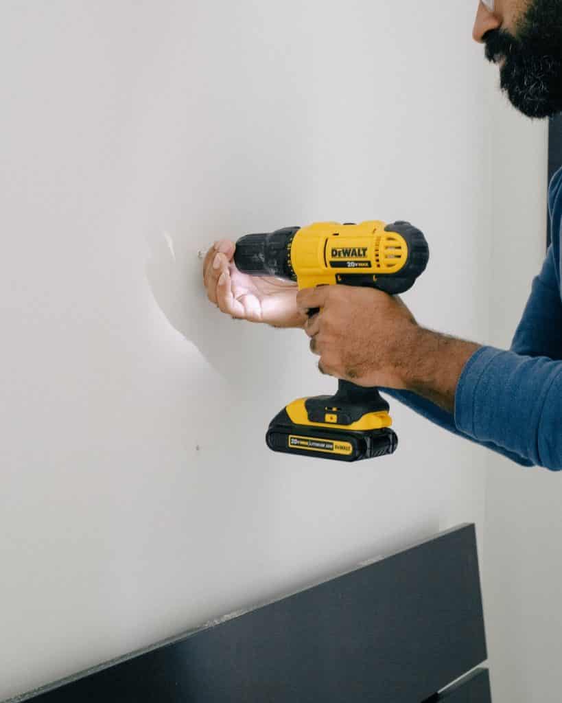 how to drill into plaster