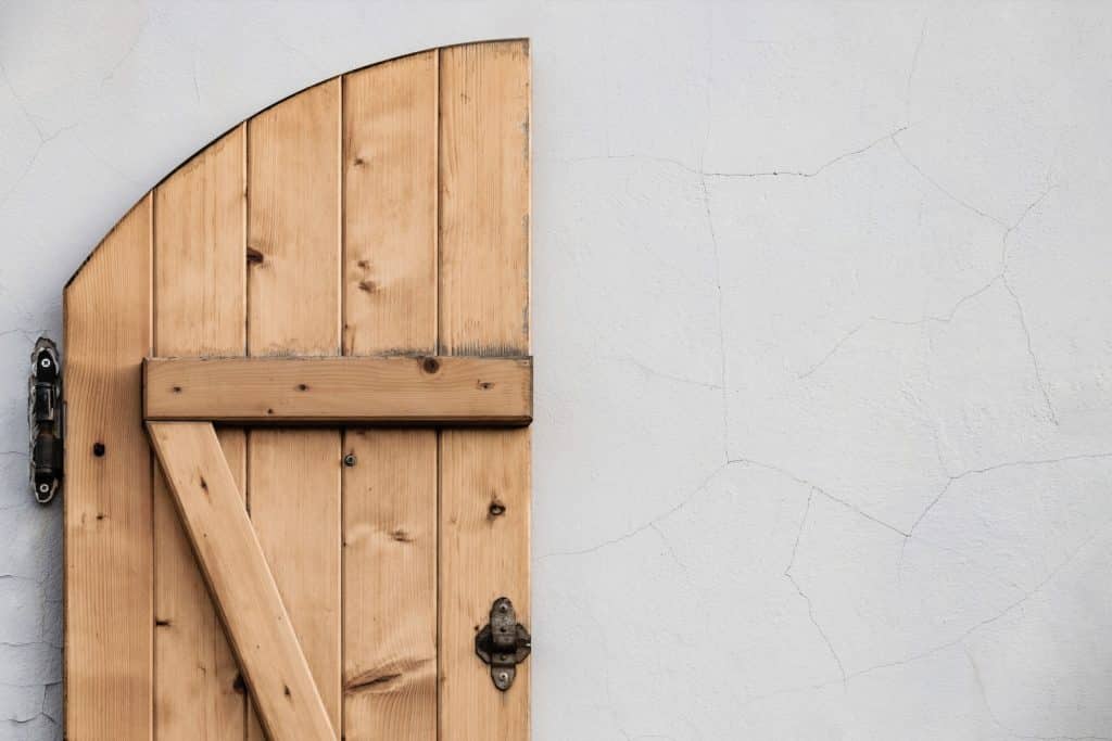 brow wooden door