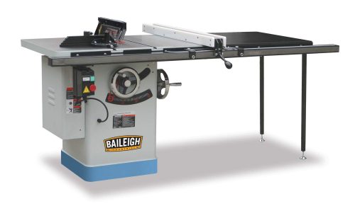 Baileigh TS-1040P-50 Professional Cabinet Style Table Saw, 3 hp, Single Phase, 220V, 40