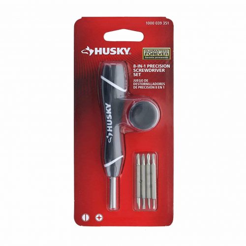 Husky 8-in-1 Precision Phillips and Slotted Screwdriver 