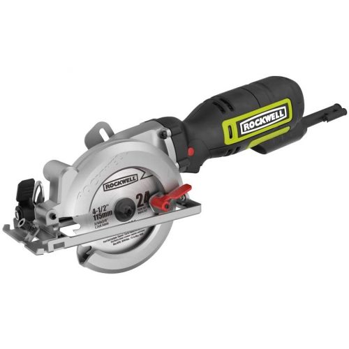 Rockwell RK3441K 4-1/2” Compact Circular Saw, 5 amps, 3500 rpm with Dust Port and Accessory Kit